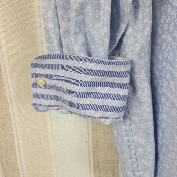 Robert Graham‎ Long Sleeve Button Down Shirt Pastel Blue Size 3XL Stripes - Picture 2 of 14